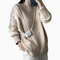 Wilma | Oversized Zip-Front Cable Knit Sweater for Women 2