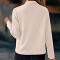 Draped Open Front Jacket for Women, Waterfall Lapel 3