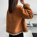 Lila | Faux Suede Jacket with Faux Shearling Lining for Women 3