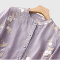Women's Elegant Top with Embroidered Floral Detail 6