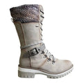 Mid-Calf Western Buckle Snow Boots for Women 6