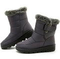 Women's Waterproof Snow Boots, Fur Lined with Strap 12
