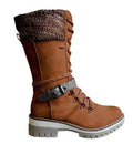 Mid-Calf Western Buckle Snow Boots for Women 2