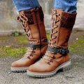 Mid-Calf Western Buckle Snow Boots for Women 1