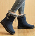 Women's Waterproof Snow Boots, Fur Lined with Strap 7