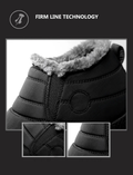Women's Non-Slip Snow Boots, Waterproof Fur Lined Slip On 11