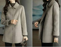 Belted Double-Breasted Short Wool Coat for Women 5