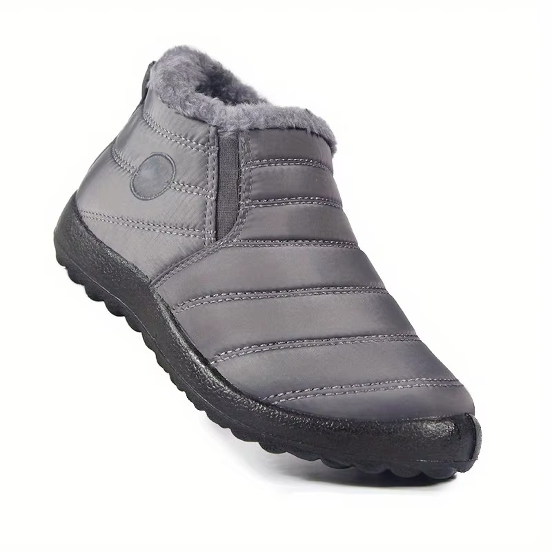 Women's Non-Slip Snow Boots, Waterproof Fur Lined Slip On