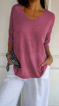Estelle | Cozy Women's V-Neck Knit Top 4