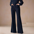 Women's Flare Trousers, High Waist Corduroy 1