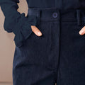Women's Flare Trousers, High Waist Corduroy 4