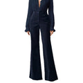 Women's Flare Trousers, High Waist Corduroy 5