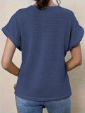 Svea | Chic Women's Crochet Knit Short Sleeve Top 2
