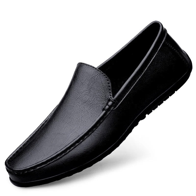 Alessio | Faux Leather Slip-On Loafers for Men