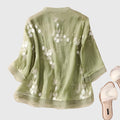 Women's Elegant Top with Embroidered Floral Detail 3