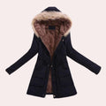 Hannah | Parka Jacket with Hood and Faux Fur Trim for Women 2