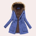 Hannah | Parka Jacket with Hood and Faux Fur Trim for Women 3