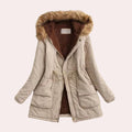 Hannah | Parka Jacket with Hood and Faux Fur Trim for Women 5