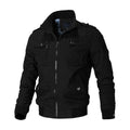 Andreas | Military Bomber Jacket with Zip Chest Pockets for Men 1