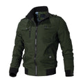 Andreas | Military Bomber Jacket with Zip Chest Pockets for Men 3
