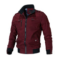 Andreas | Military Bomber Jacket with Zip Chest Pockets for Men 4