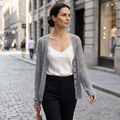 Elaria | Airy Women's Cropped Open Knit Cardigan 6