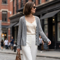 Elaria | Airy Women's Cropped Open Knit Cardigan 4