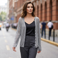 Elaria | Airy Women's Cropped Open Knit Cardigan 5