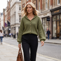 Verena | Cozy Women's Ribbed Hooded Cardigan 5