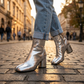 Iris | Split Toe Paneled Ankle Boots for Women 4