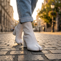 Iris | Split Toe Paneled Ankle Boots for Women 6