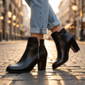 Lenora | Perforated Leather Ankle Boots for Women 6