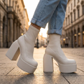 Aria | Platform Sock-Style Ankle Boots for Women 5