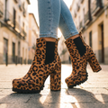Ivy | Suede Lugged Platform Ankle Boots for Women 4
