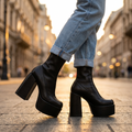 Aria | Platform Sock-Style Ankle Boots for Women 1
