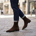 Nessa | Faux Suede Pointed Toe Ankle Boots for Women 4