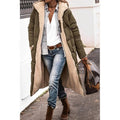 Longline Hooded Padded Coat for Women 4