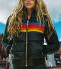 Zelda | Retro Colorblock Hooded Puffer Jacket for Women 4