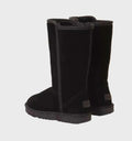 Side Zip Sheepskin Lined Suede Boots for Women 1