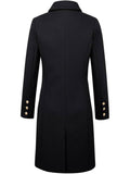 Double-Breasted Midi Wool Peacoat for Women 4