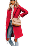 Notch Lapel Double-Breasted Wool Peacoat for Women 3