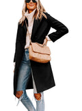 Notch Lapel Double-Breasted Wool Peacoat for Women 2