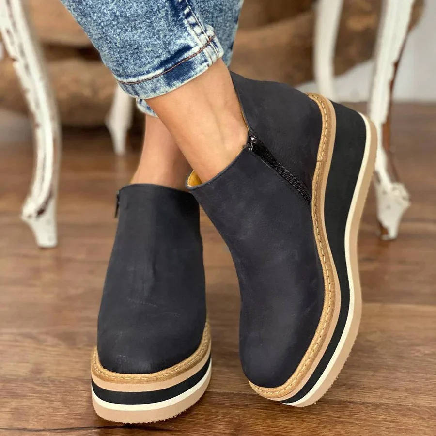 Women's Wedge Ankle Boots, All-Day Comfort Platform