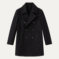 Wesley | Black Double-Breasted Peacoat for Men 2