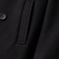 Wesley | Black Double-Breasted Peacoat for Men 4