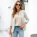 Women's Pleated Blouse, Long Sleeve V-Neck Work Top 3