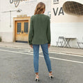 Women's Pleated Blouse, Long Sleeve V-Neck Work Top 11