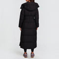 Luciana | Hooded Maxi Puffer Coat with Tie Belt for Women 3