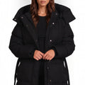 Luciana | Hooded Maxi Puffer Coat with Tie Belt for Women 4