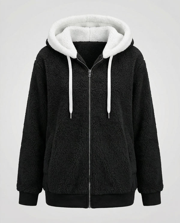 Iolanthe | Oversized Hooded Fleece Jacket for Women